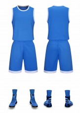 童装篮球服定-2823空白板，可自由定制LOGO球衣号码队名等