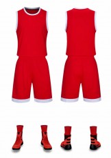 童装篮球服定-2823空白板，可自由定制LOGO球衣号码队名等