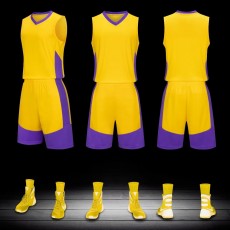 儿童篮球服套装，篮球比赛服定制编号873，速干篮球服球衣定制印字印号
